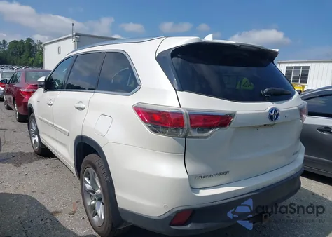 2014 Toyota Highlander Hybrid Limited Platinum V6 from USA, damaged, VIN 5TDDCRFH2ES005506